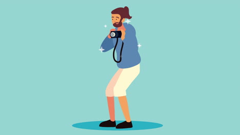 fotógrafo profesional de animación de personajes