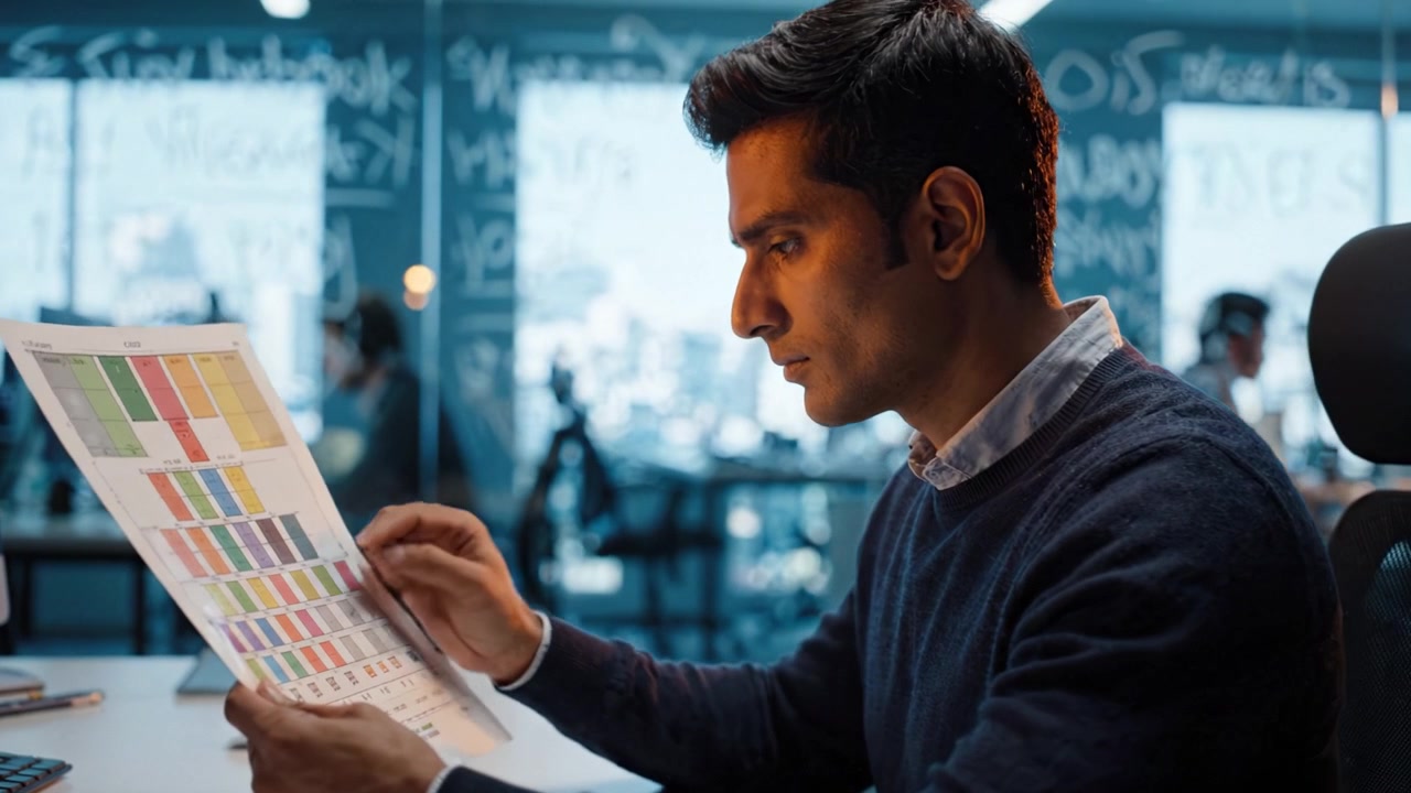 Focused Analysis of Data Reports: Individual Examining Performance Metrics on Paper in a Modern Workspace with a Clear Focus on Task Completion and Insight Generation