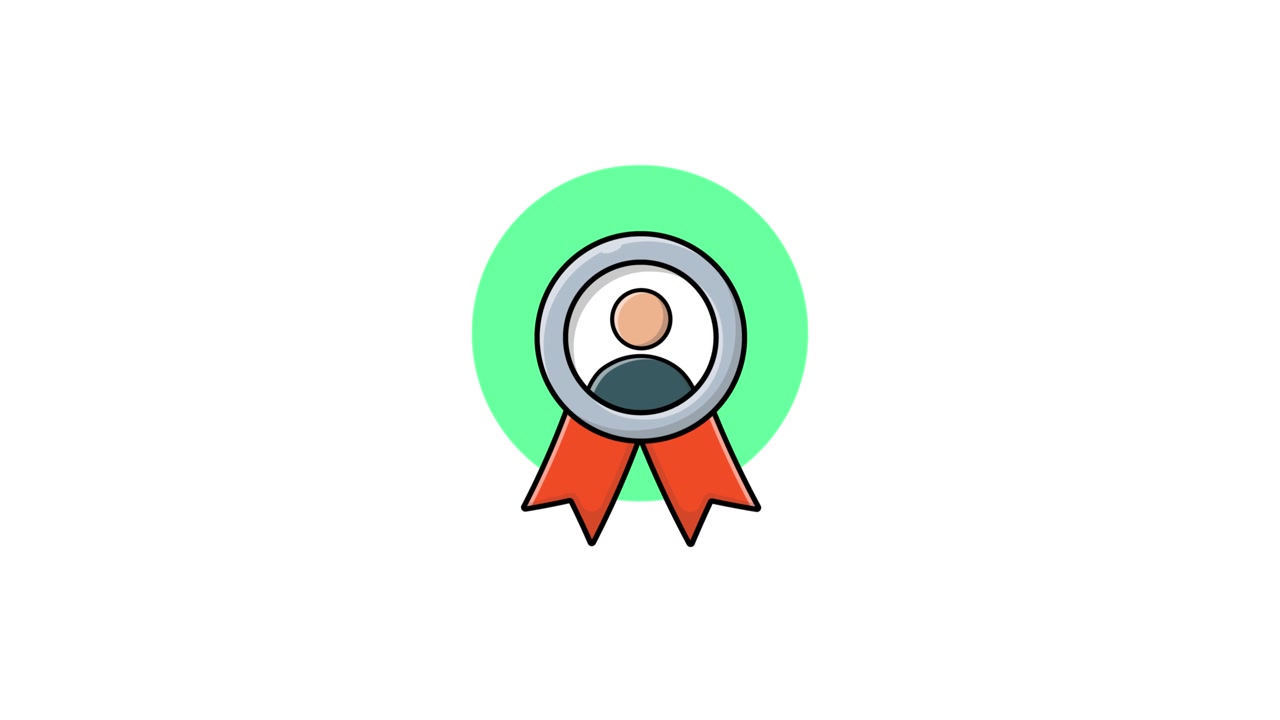 Animated User Profile Badge Icon