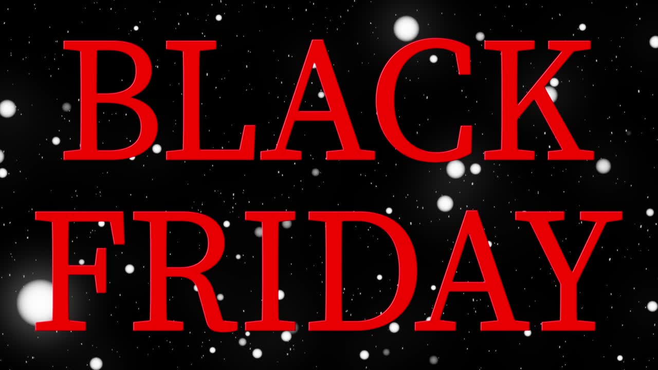 BLACK FRIDAY event text animation motion graphics