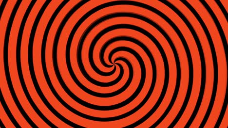 Das-Orangefarbene,-Sich-Drehende-Hypnotische-Rad-Schließt-Sich.-Hypnosespiralen