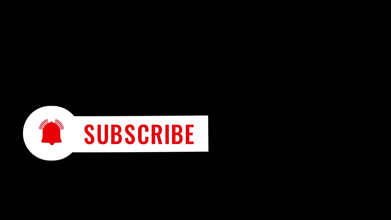 Subscribe notification intro button animation