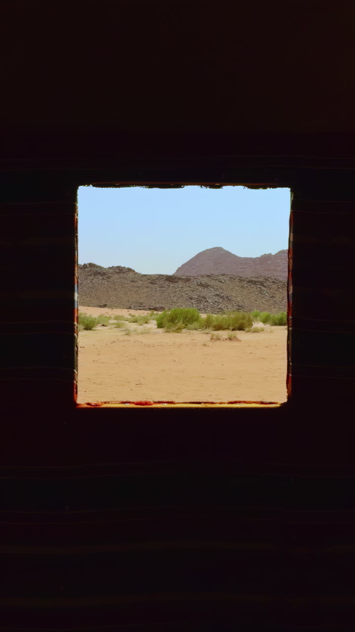 Desert Landscape View from a Tent