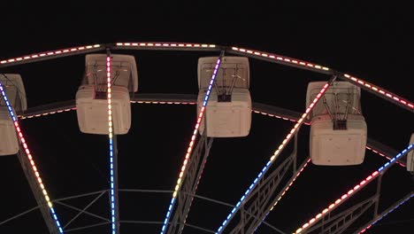 ferris wheel in a night park