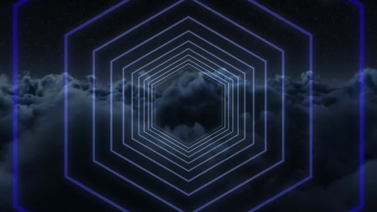 compuesto digital de un hexágono repetitivo