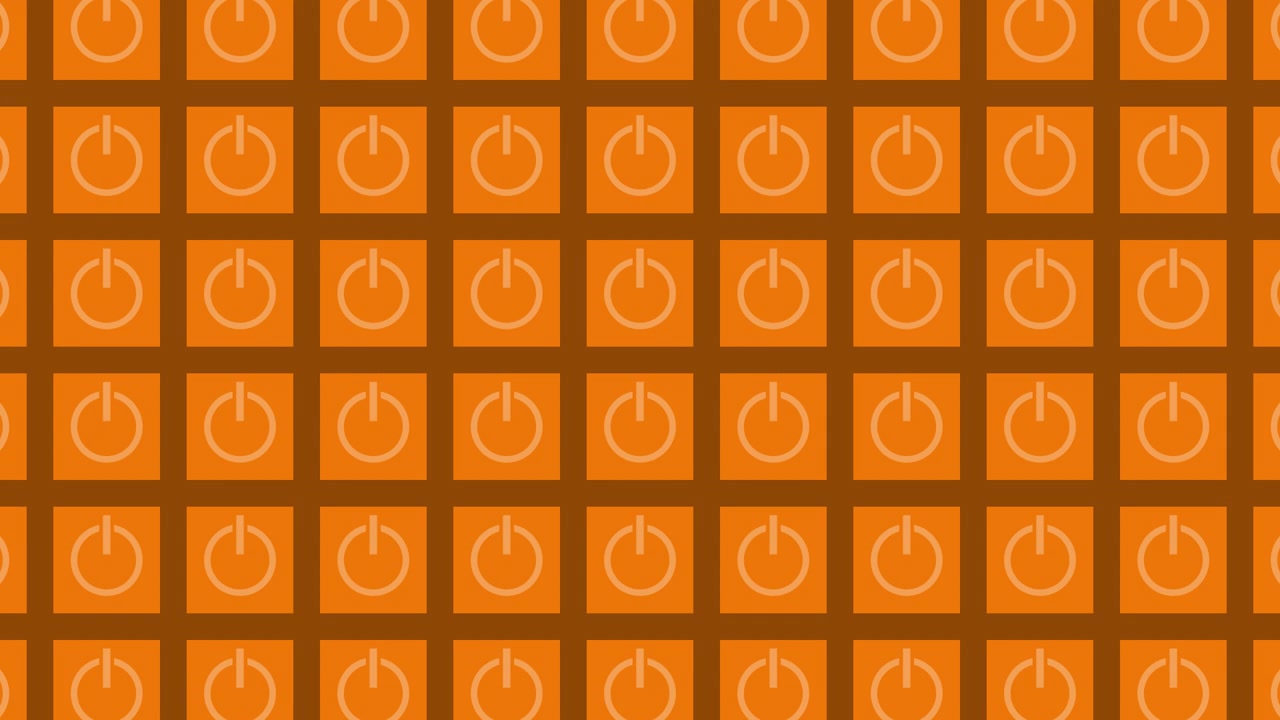 Orange Power Button Pattern
