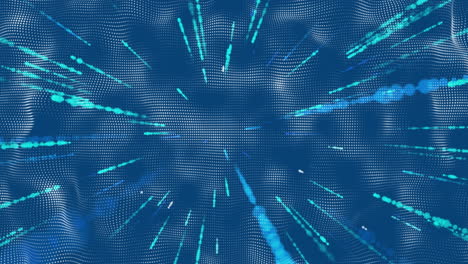 animation of blue lights over blue background