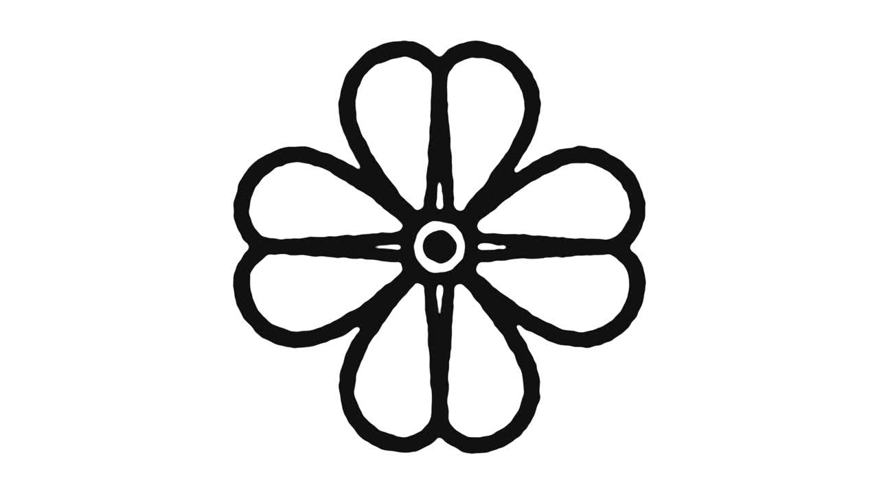 imágenes de animación del icono del trébol de cuatro hojas y canal alfa