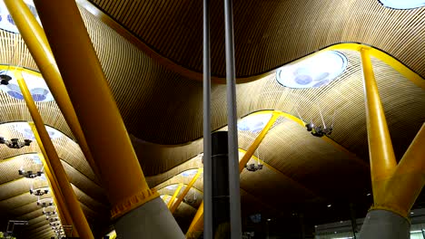 the terminal 4s at barajas airport. it is the main airport of madrid.