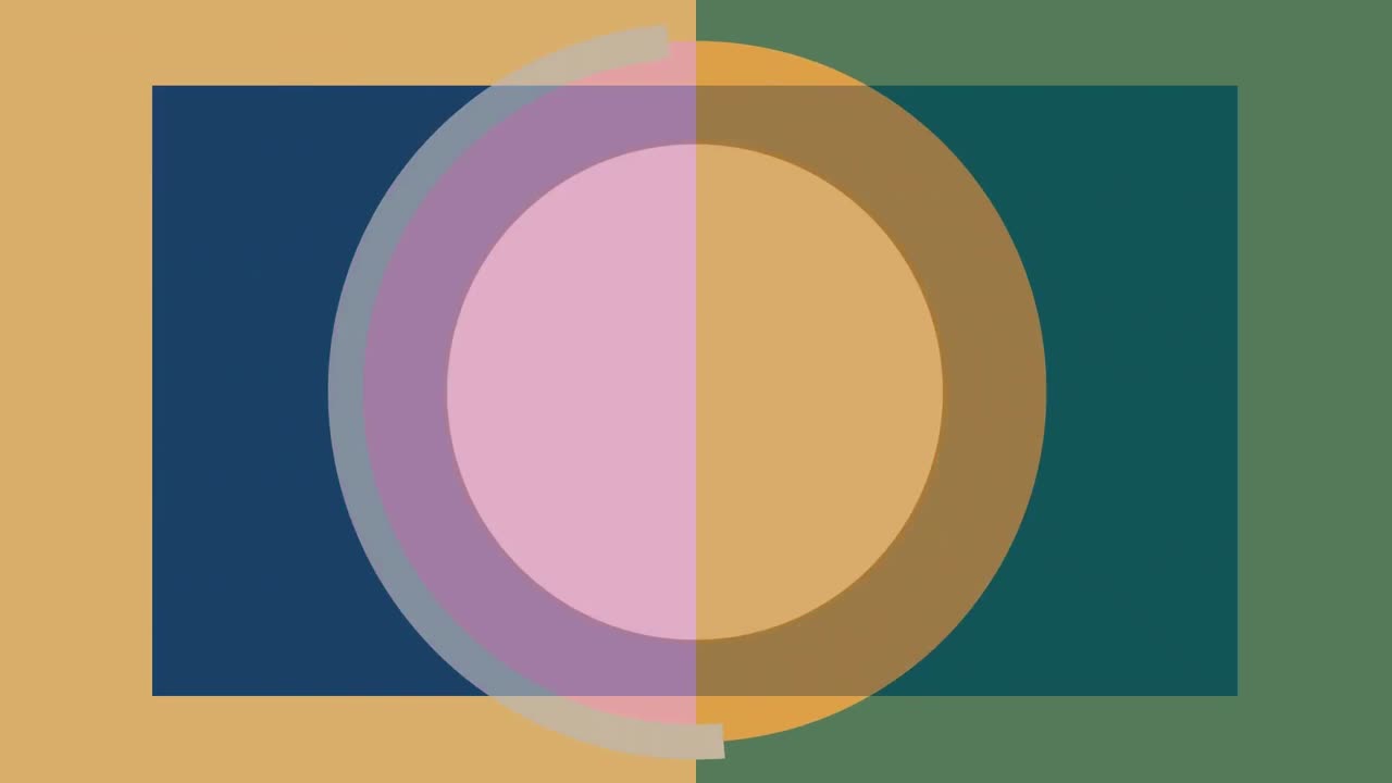 움직이는 다채로운 기하학적 모양의 애니메이션