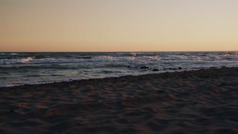 Leerer-Strand-In-Zeitlupe