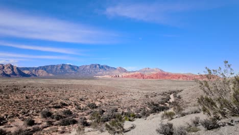 las vegas desert in spring time