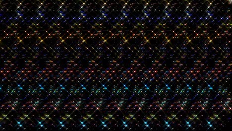 líneas brillantes que establecen el movimiento de la onda, coloridas, sobre un fondo negro