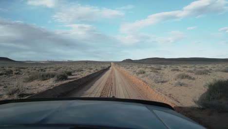 pov driving in the desert in salt lake city, utah, usa