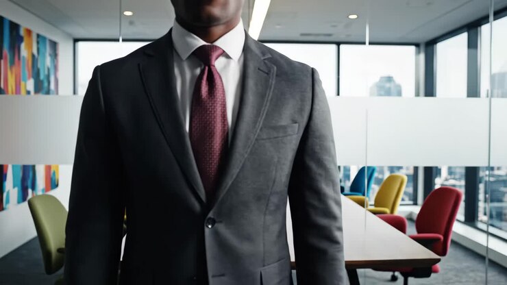 Professional Businessman in Suit and Tie