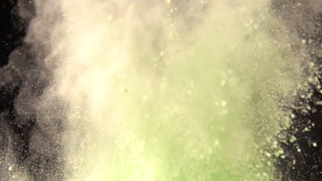 colorful powder explosion