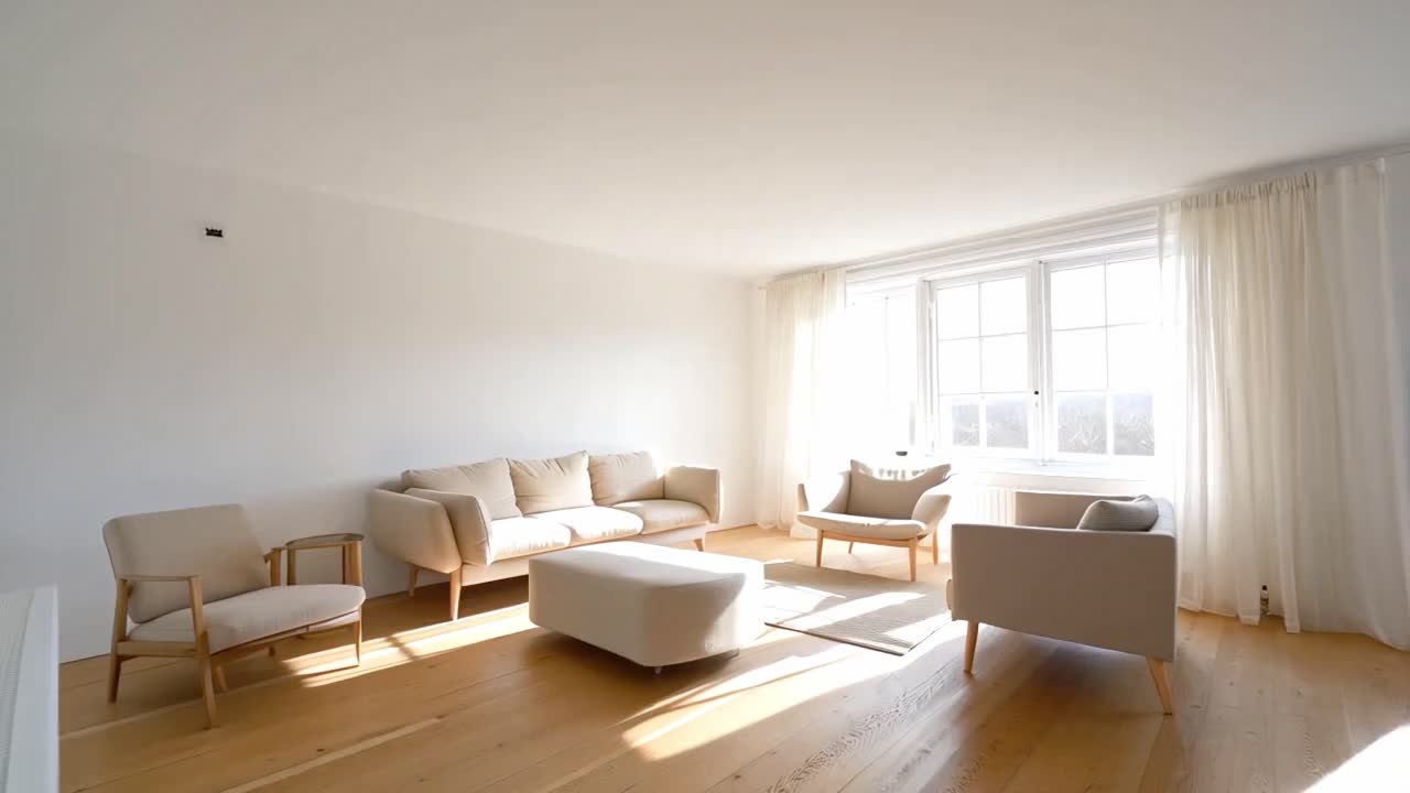 Bright and Spacious Living Room Interior Design