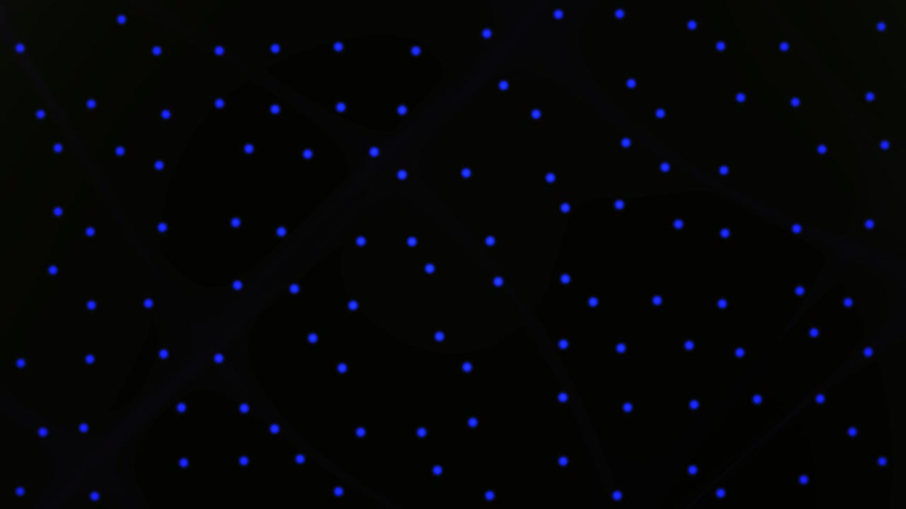 Abstract Motion Background with Glowing Blue Dots and Dark Geometric Lines