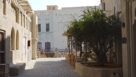 The-Beautiful-and-Peaceful-Scenery-At-Al-Fahidi-Historical-in-Dubai---Wide-Shot