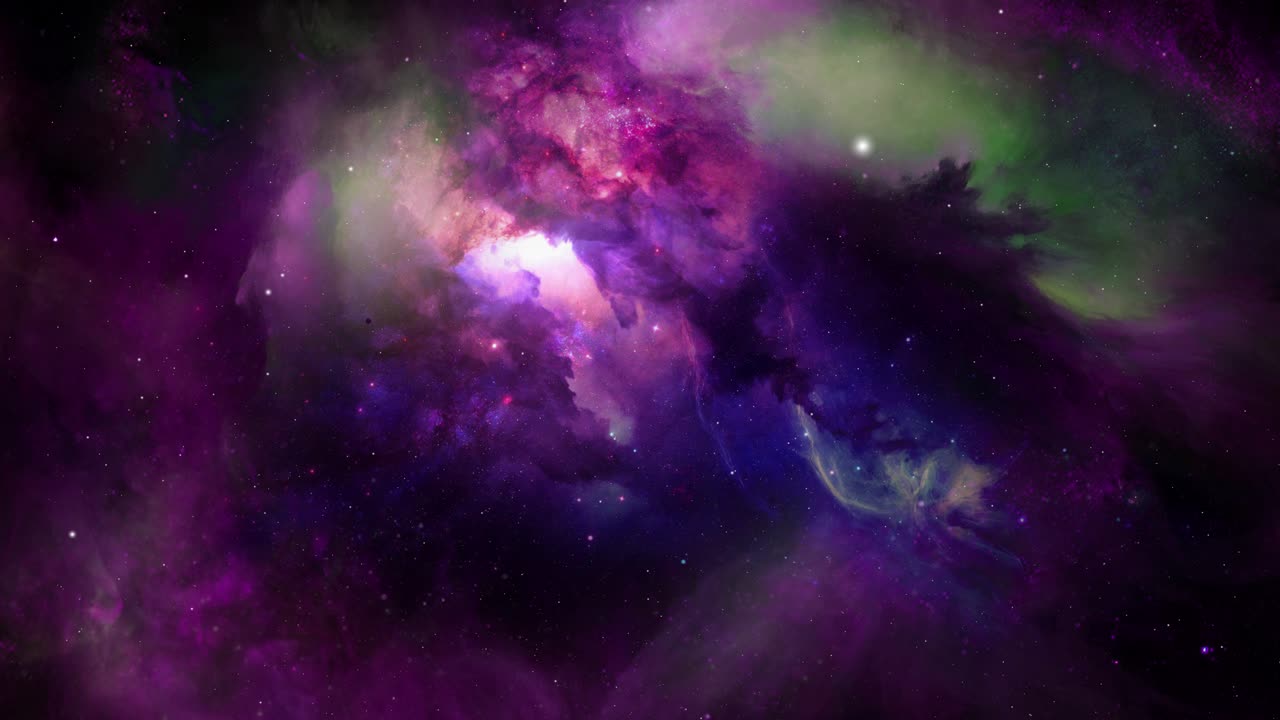 Magentha colored gas forms nebulae in the universe