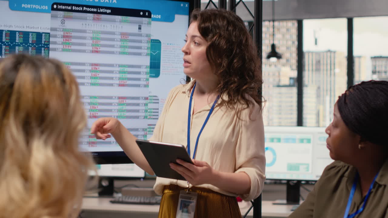 Vertical Video Empowered business partners planning a project with development goals