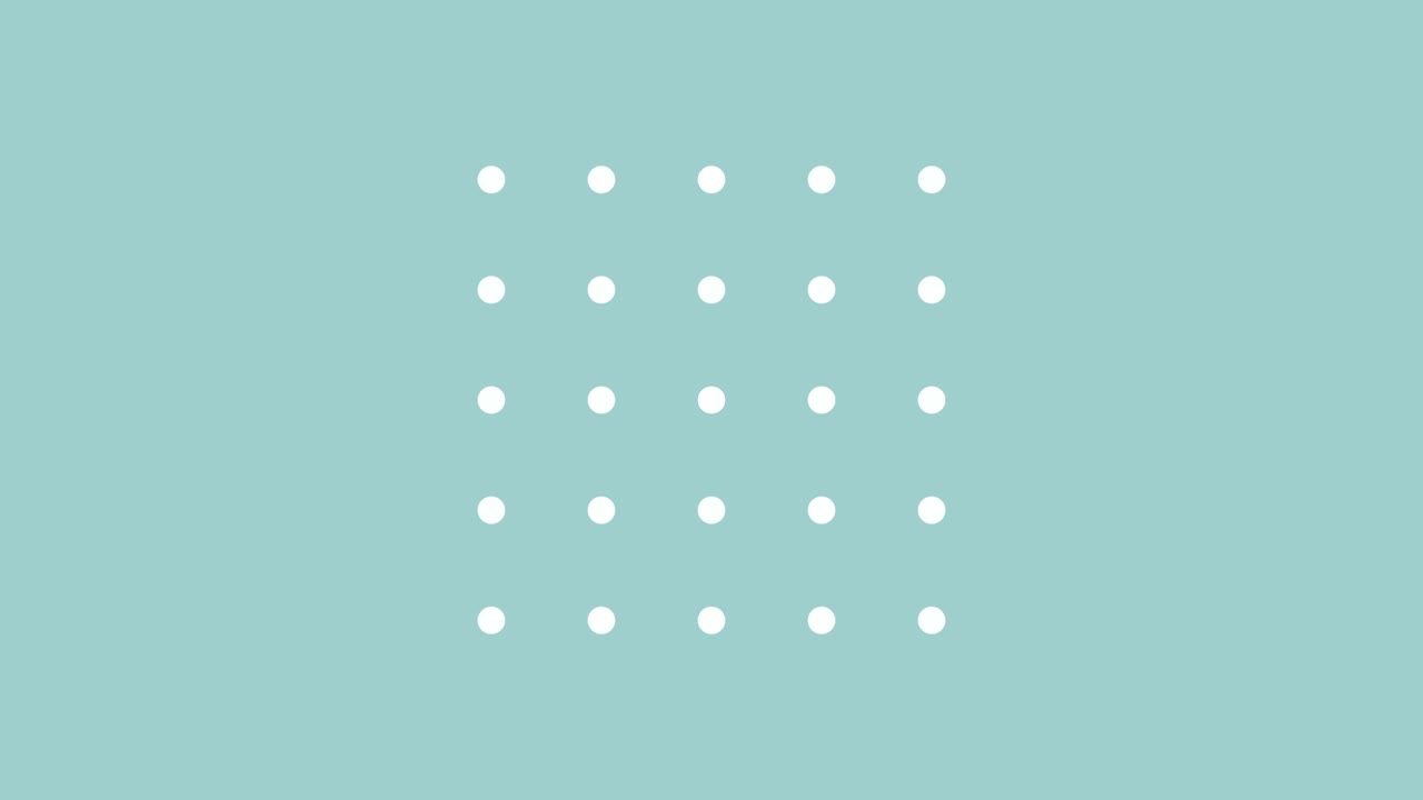 Problem solving dotted box of atoms getting together animation