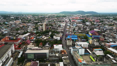 Centro-De-La-Ciudad-De-Surat-Thani-En-El-Sur-De-Tailandia