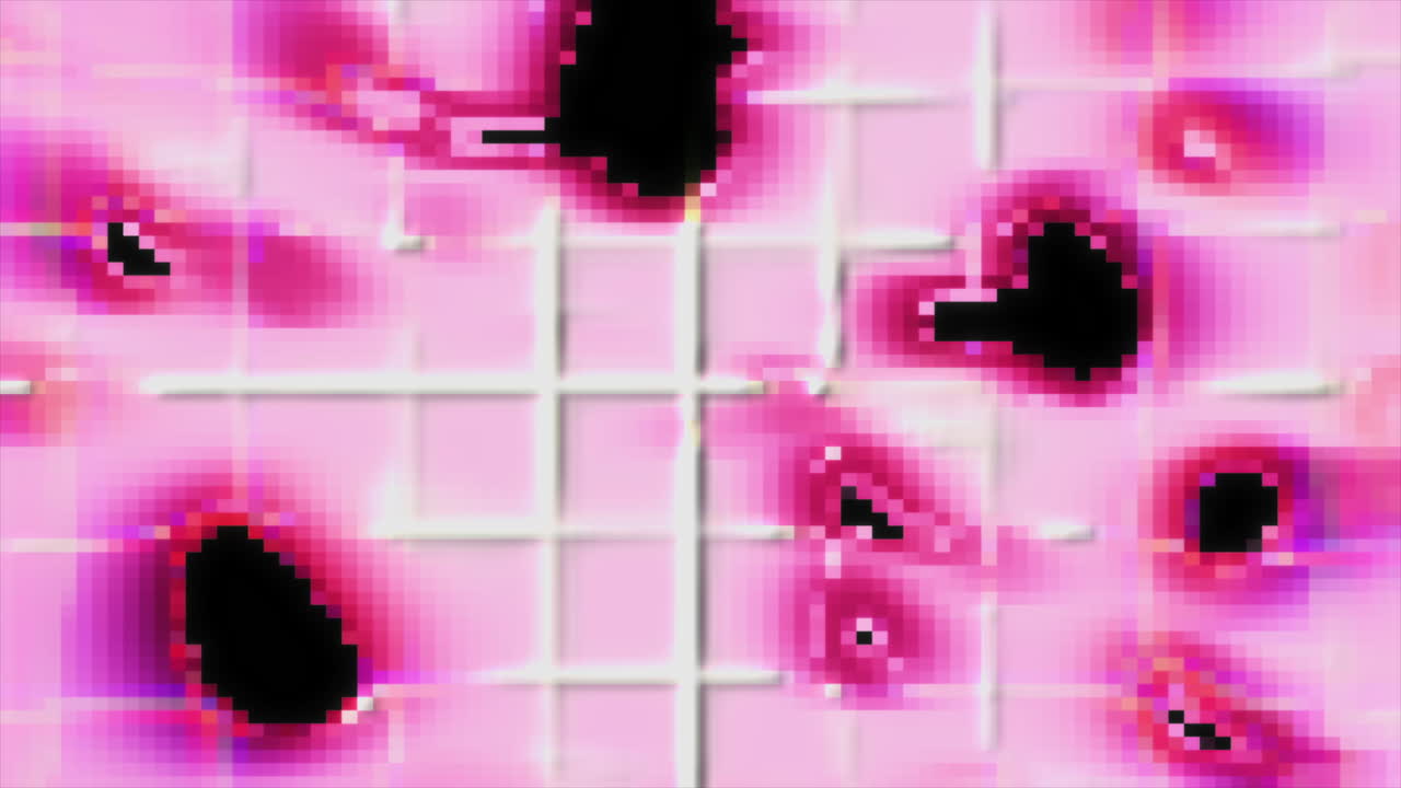 Pink Grid Pattern with Noise