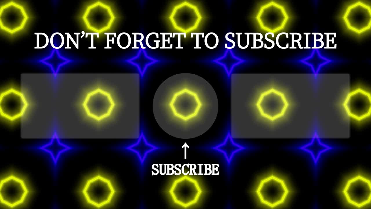 patrón de signo de neón tarjeta de finalización pantalla de finalización gráficos de movimiento