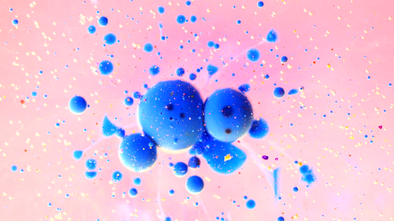 추상적인 색의 기름 거품