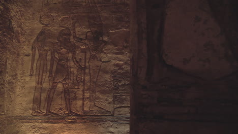 ancient egyptian temple carvings and hieroglyphs