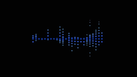 abstract blue dot wave pattern