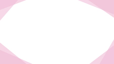 fondo de marco geométrico simple de color rosa (bucle sin costuras)