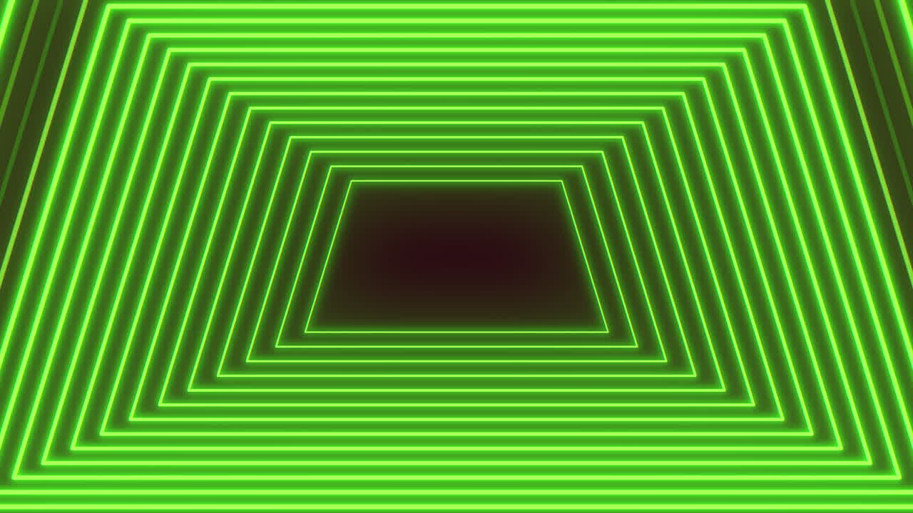 Bold black and green striped pattern with central white square