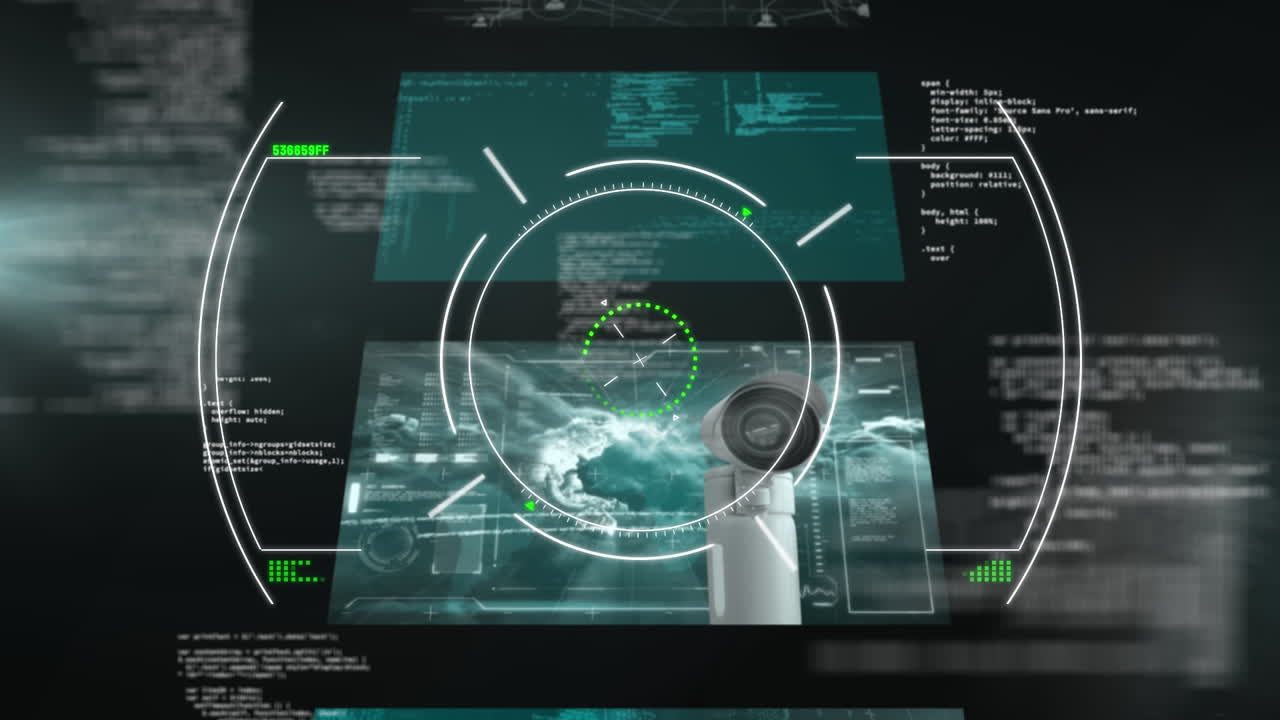 animazione dell'ambito di scansione sull'elaborazione dei dati