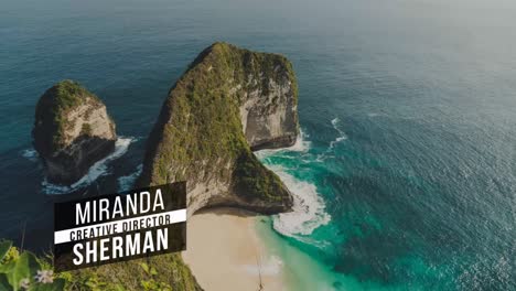 amazing coastal scenery of nusa penida, bali