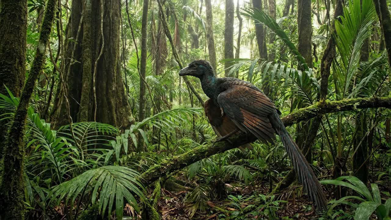 Gli uccelli in una foresta tropicale