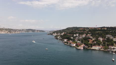 Vista-Aérea,-Bósforo,-Estambul,-Turquía