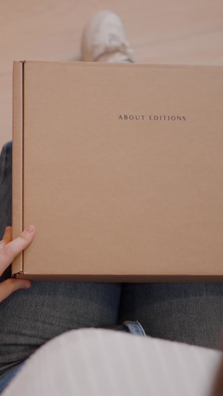 Unboxing a Product in a Cardboard Box