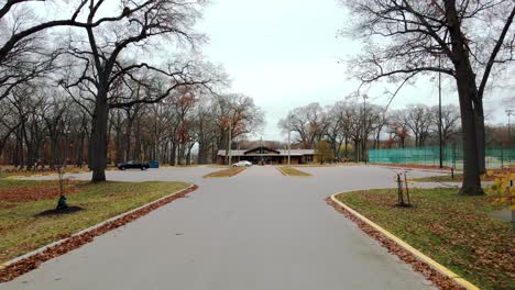 forward push toward the park pavilion at mcgraft