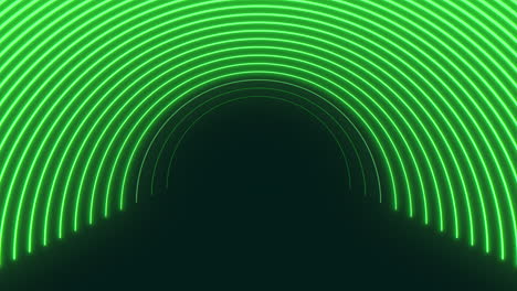 reflective tunnel mesmerizing neon green lines illuminate the path