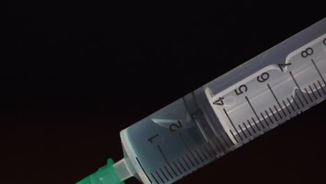 syringe with liquid