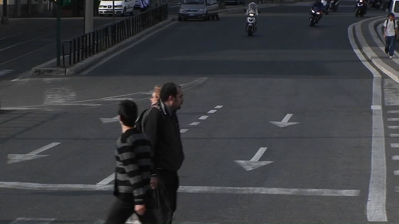 이탈리아 로마의 교통 체증 1