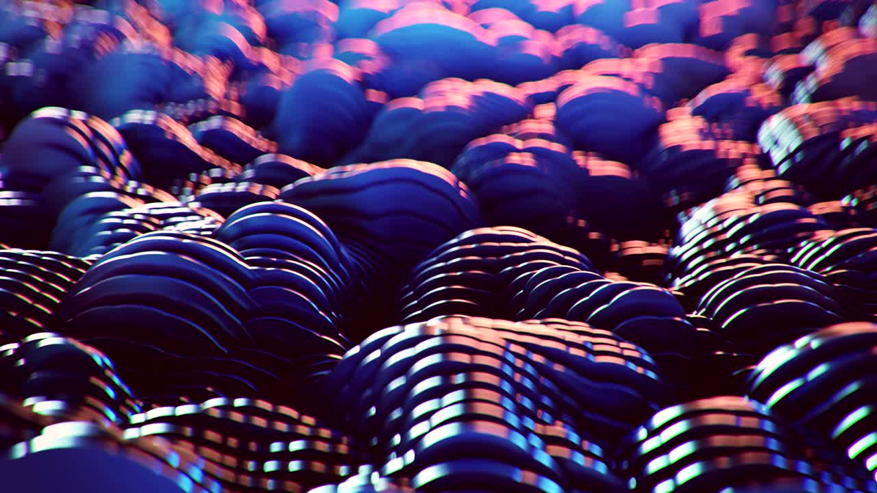 Abstract Waveform. 4K UHD animation.