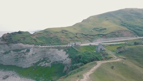 Breathtaking-aerial-video-of-a-cinematic-wonderland-of-Alapad-Rock-Formation-in-Basco-Batanes-in-the-Philippines