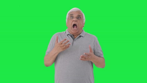 Sick-Indian-old-man-having-an-Asthma-attack-Green-screen