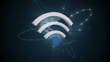 WLAN-Symbol-Und-Ein-Globus