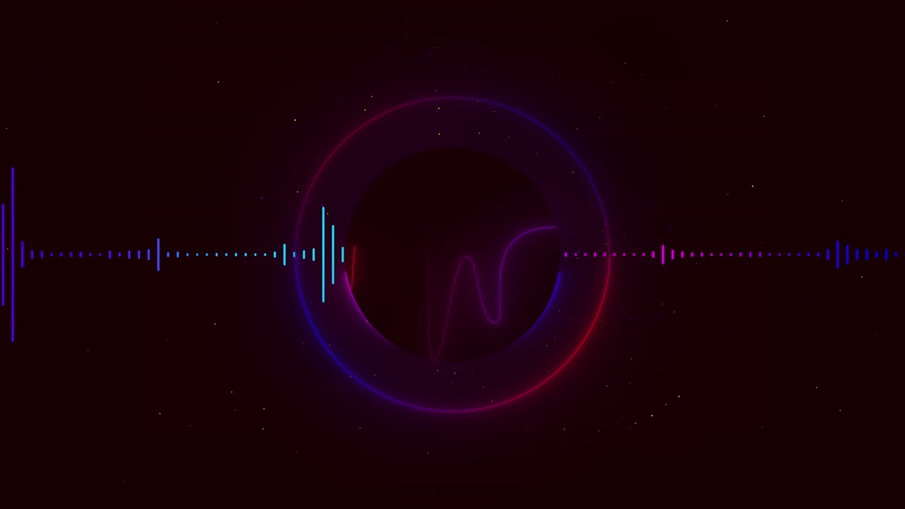 Abstract digital audio waveform audio spectrum motion animation video music voice frequency sound