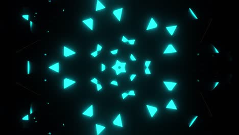 festive neon animation of flying neon lights