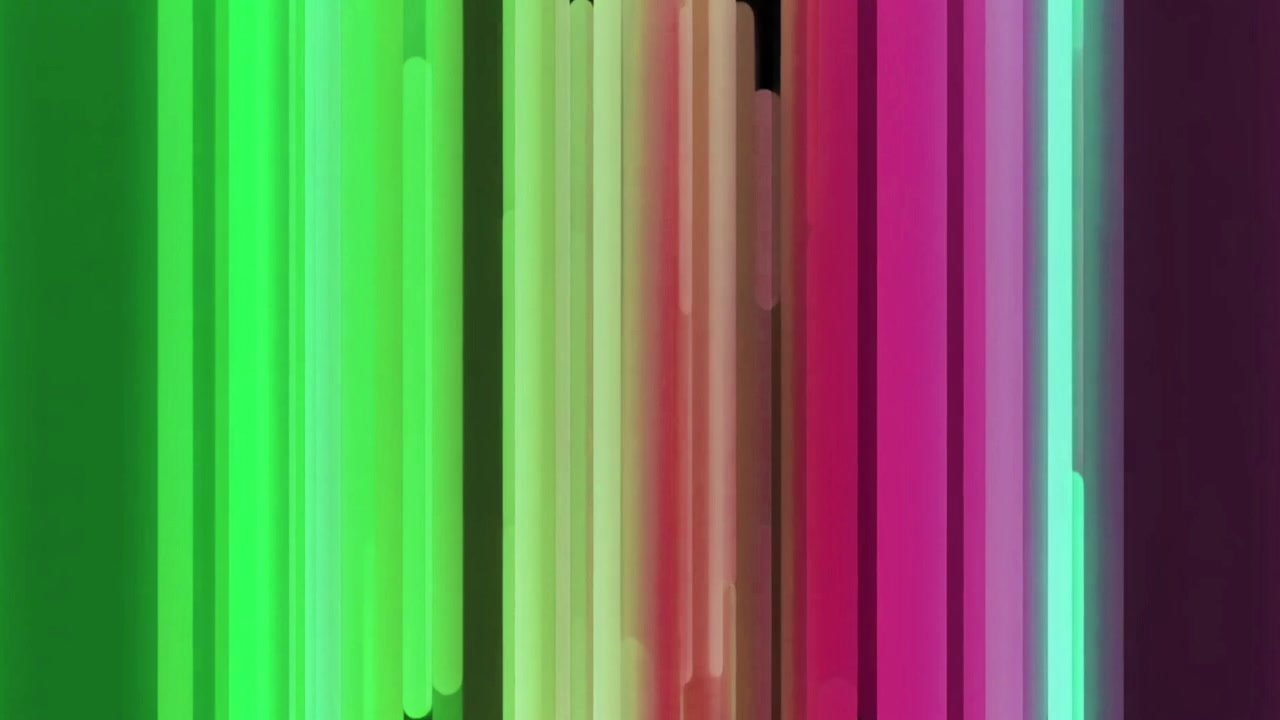 Animación abstracta de barras verticales coloridas expandiéndose y contrayéndose